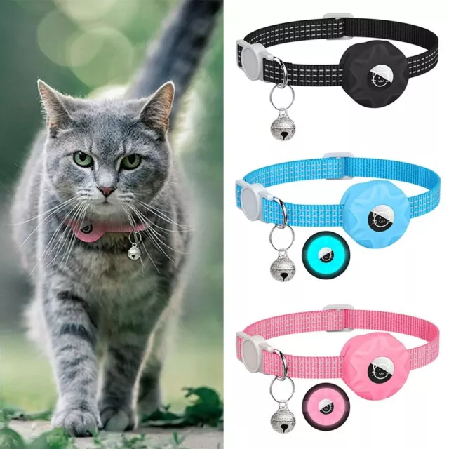 With GPS Pet Collar For Apple Airtags Holder Anti-lost Collar Tracker Box