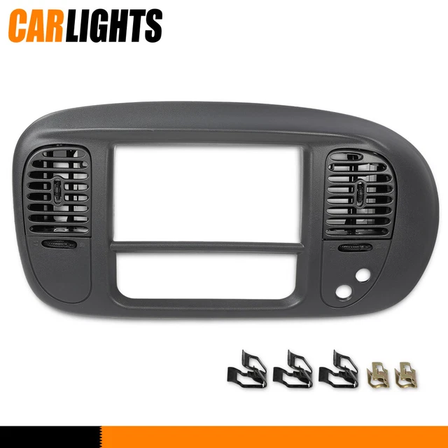 Center Dash Radio Air Vent Climate Bezel Gray Fit For 97-03 Ford F150 Expedition