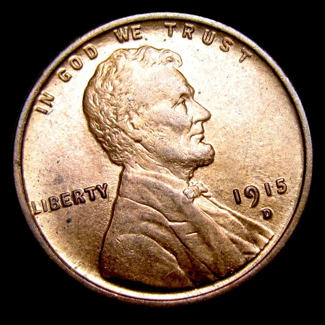 1915-D Lincoln Cent Wheat Penny ---- Gem BU+ Condition Coin ---- #ZZ384