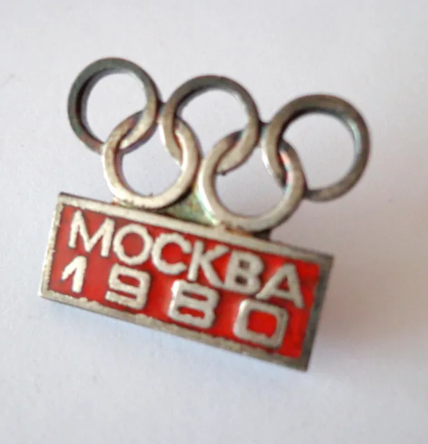 Ansteckernadel Olimpico Spiele Moskau 1980 Smaltato