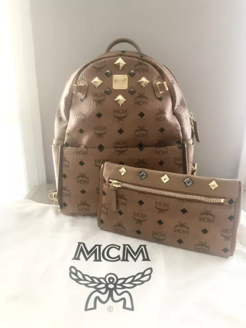 Mcm dual stark online backpack medium beige
