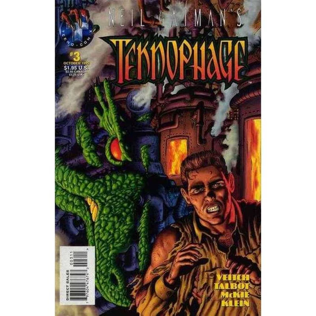 Neil Gaiman's Teknophage #3 in Very Fine + condition. Tekno comics [p^