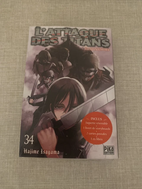 L’attaque Des Titans - Tome 34 - Edition Limitée - SNK T34 Collector - Neuf Fr
