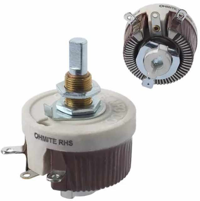 Ohmite RHS5K0E Rheostat - Wirewound - 5 kohm - 25 W - RHS Series - Panel