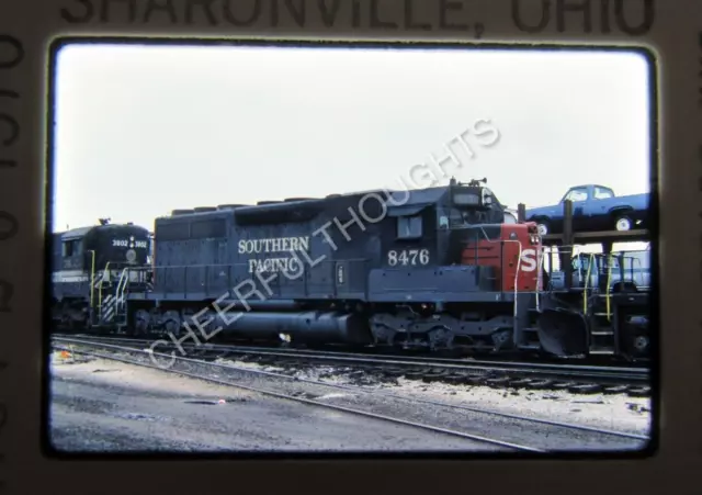 Original '78 Kodachrome Slide SP Southern Pacific 8476 SD40 Sharonville   37N32