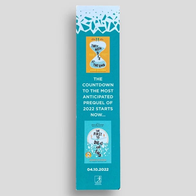 The First To Die At The End Adam Silvera Collectible Promo Bookmark not the book 2