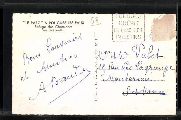 CPA Pougues-les-Eaux, Le Parc 2