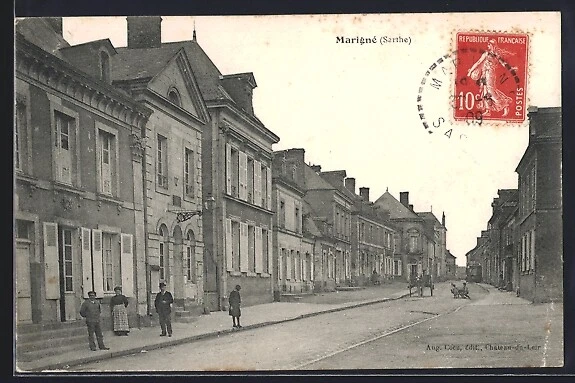 Plan Avessé carte ville Avessé