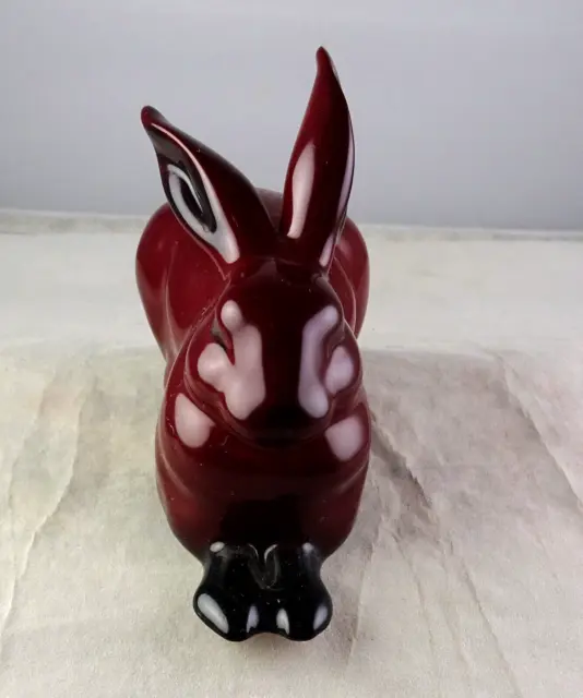 Royal Doulton Flambe Crouching Rabbit