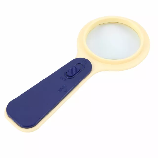 Magnifier 10X Illuminated Magnifier Handheld Magnifying Glass w LED Light