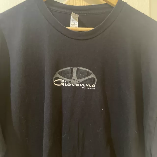 Mens 2XL American Apparel “Giovanna wheels” Black Vintage T-shirt