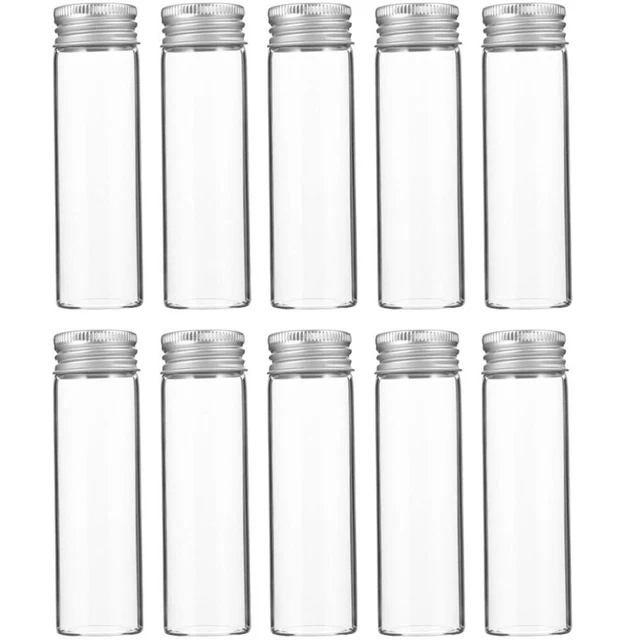 Botella de vidrio de aluminio recipiente de vidrio con tapa vasos vacíos manual sencillo