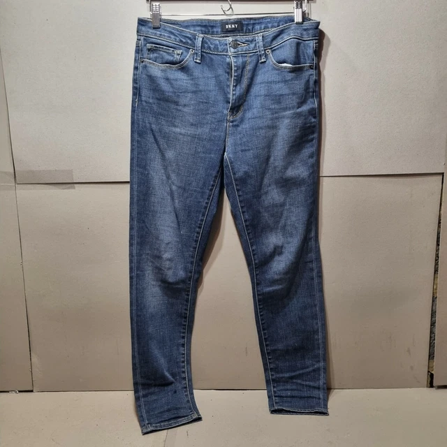Dkny Women's Slim Denim Jeans Blue Size W30 L28 (Bb9)