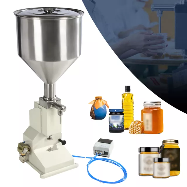 Manual Paste Liquid Filling Machine 5-50ml Bottle Filler Adjustable Bottle Fill