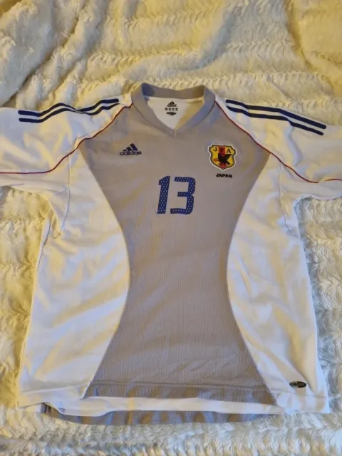 JAPAN NATIONAL TEAM 2001 Football ⚽️ SHIRT Adidas JERSEY Shirt Size L Large Rare