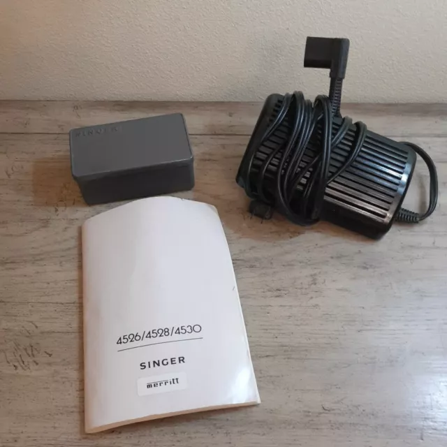 Pedal/caja original Singer Merritt y máquina de coser 4526/4528/4530 manual