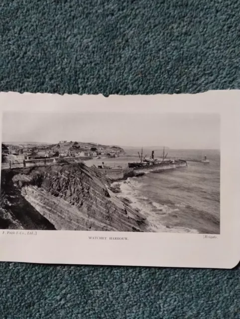 L1z Ephemera 1924 Picture Watchet Harbour