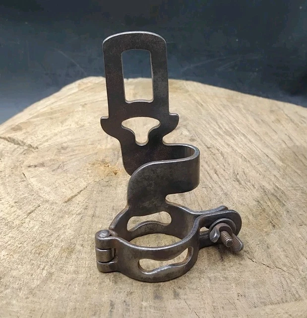 Ancien Phare Vélo/moto – Fixation Métal Peint, Style Vintage, Pas De Marque