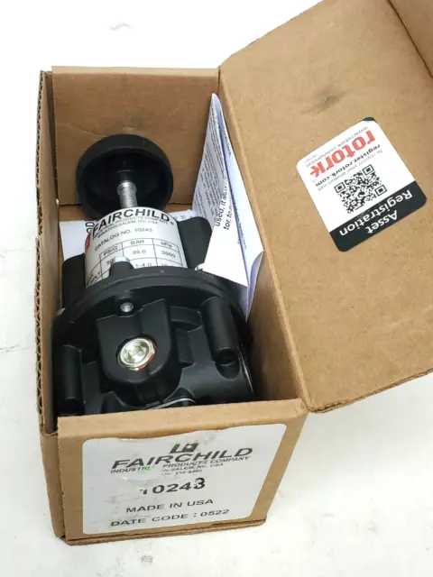 NEW Fairchild 10243 Pneumatic Pressure Regulator 1-60 PSI 3/8” NPT 10-400 kPa HR