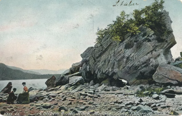 KILLARNEY - Colleen Bawn Rock Middle Lake Postcard - County Kerry - Ireland