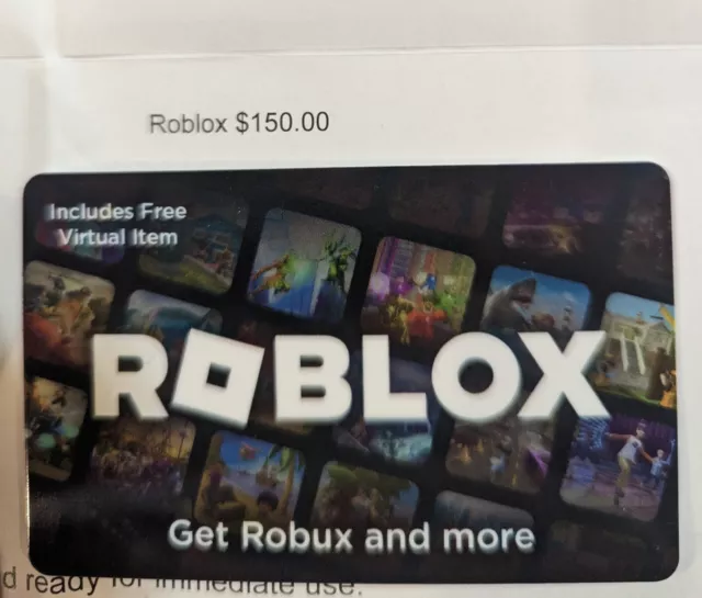 ROBLOX GIFT CARD Giftcard $25 Includes FREE Virtual Item - Brand new never  used $30.00 - PicClick