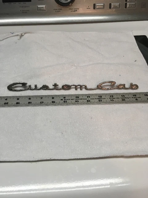 FORD EMBLEM CUSTOM Cab Script Chrome Badge Oem #C4Tb 9125662-A £26.25 ...
