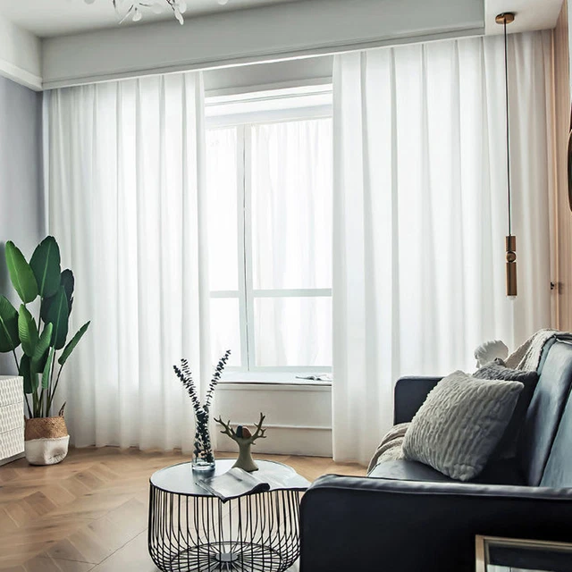 Sheer Curtain Elegant Wide Application Fine Workmanship Dropping Sheer Curtain