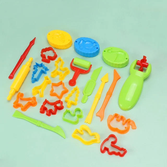 Herramientas de arcilla de colores masa para niños pequeños juguetes educativos herramientas de plastina niños