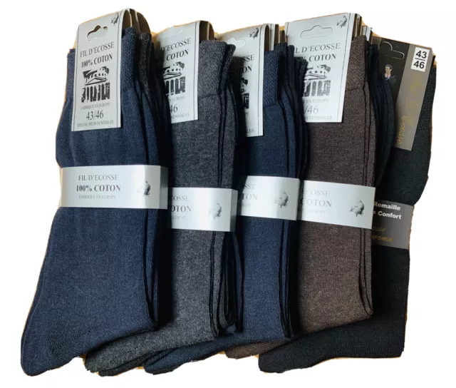 Chaussettes homme 100 coton cheap