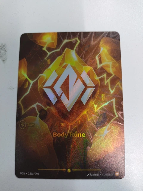 LEAGUE OF LEGENDS Riftbound Body Rune Alt Art £21.50 - PicClick UK