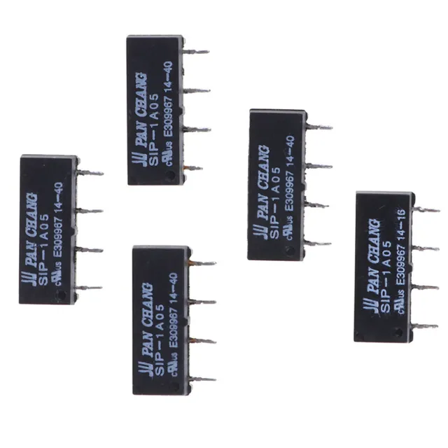 5PCS 4PIN 5V Relay SIP-1A05 Reed Switch Relay For PAN CHANG Rely3 u