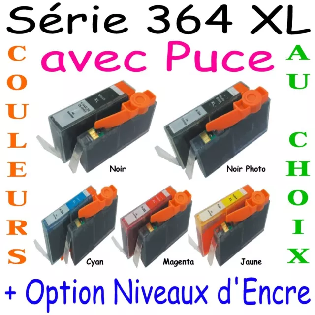 Cartouches d'encre compatibles HP PSC 5520 PSC5520 ( HP 364 XL avec Puce )