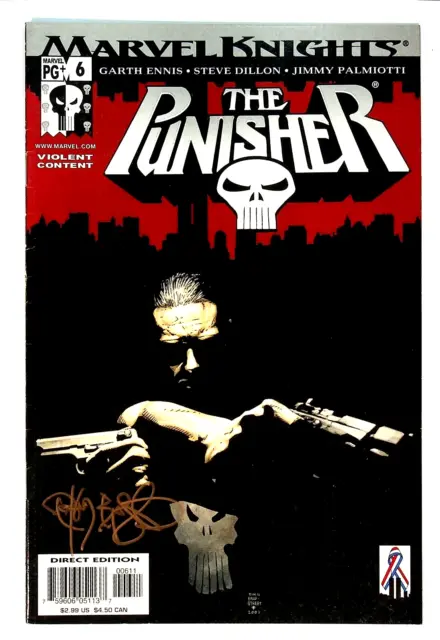 Punisher #6 Vol 4 Signed by Tim Bradstreet Marvel Comics 2001