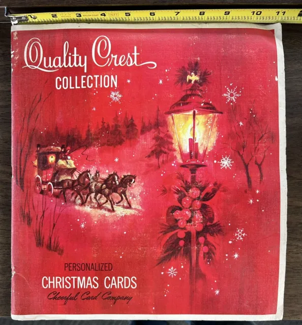 Vintage Personalized Christmas Greeting Card Salesman Sample Book
