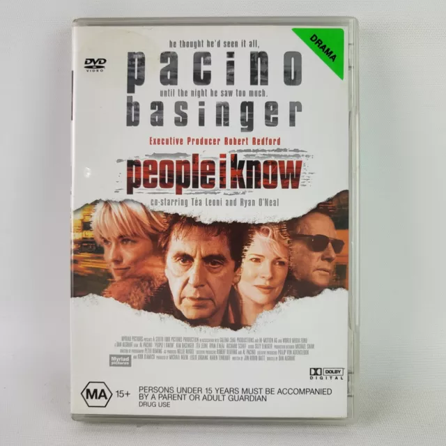 People I Know (DVD 2002) Al Pacino Kim Basinger Ryan O'Neal Region 4