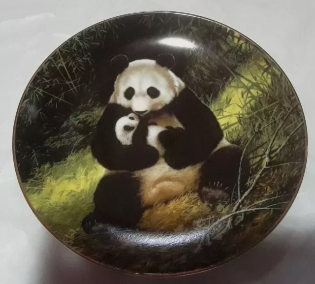 The Endangered Species Panda Collector Plate First Issue By Will Nelson 1988