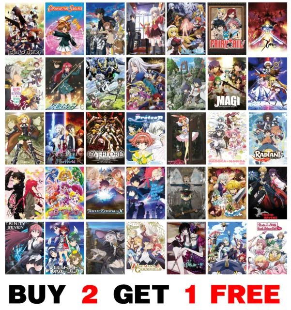 Top Magic Magical Anime Manga Poster Art Print Wall Home Room Decor Anime Poster