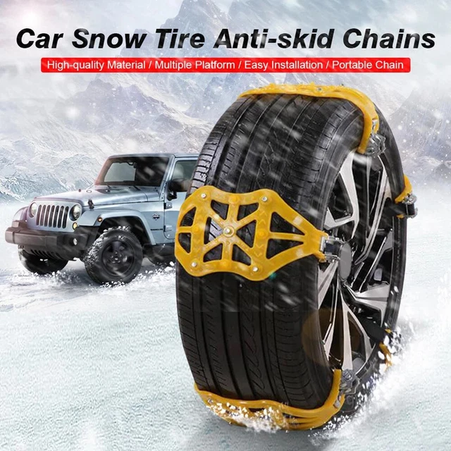 10 Car Truck Tire Snow Anti-Slip Chain Anti-Skid Belt Winter Wheel Muddy Driving
