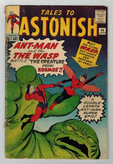TALES TO ASTONISH # 44 - (MARVEL 1963) 1st APPEARANCE OF THE WASP - G/VG 3.0 KEY