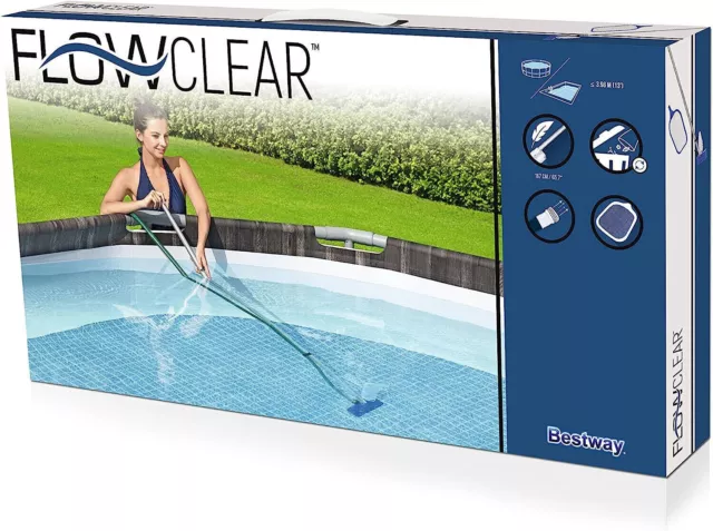 Bestway Swimming Pool Cleaning & Maintenance Kit With Net Vacuum & Skimmer Pole