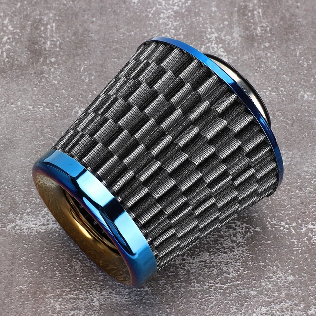 Filtro aria testa funghi in lega di alluminio modificato automatico 76 mm/2,99 pollici (fibra di carbonio)