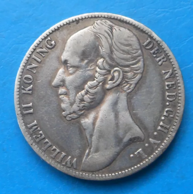 Pays-Bas Netherlands Nederland 1 gulden argent 1847 km 66