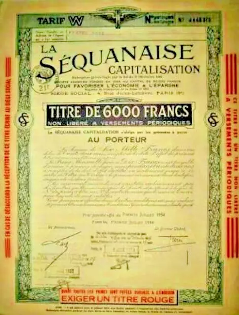 D79  - La Sequanaise Capitalisation