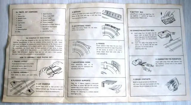 Instructions d'assemblage de papier Grand Racing Speedking pour 4,5" fente voiture course sur route 2
