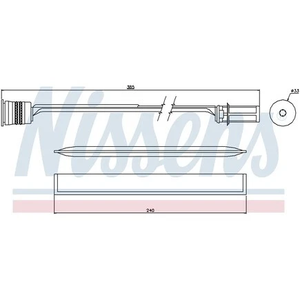 Nissens 95466 A/C Receiver Drier For Bmw