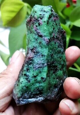 F3404 Natural Beautiful Ruby In Zoisite Crystal Point Mineral Specimen 277g