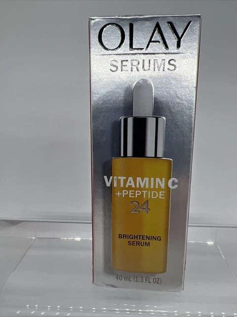 Olay Serums Vitamin C + Peptide 24 Brightening Serum Wrinkles Face Eyes 1.3 oz.