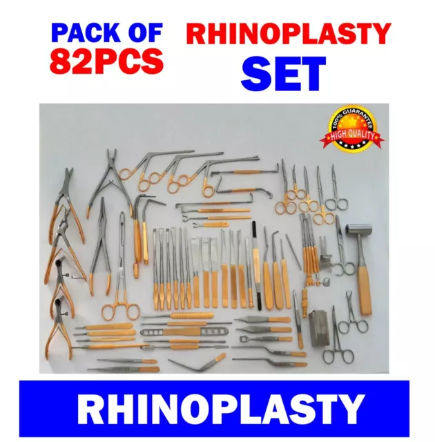 Rhinoplasty instruments Major set of 82 Pcs Nose & Plastic Surgery Instruments