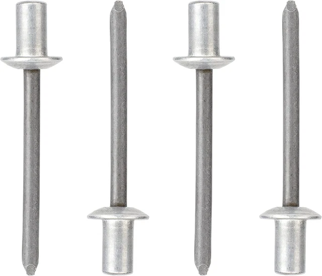 ISPINNER 50Pcs 3/16" X 1/2" Closed End Aluminum Blind Rivets with Steel Mandrel,