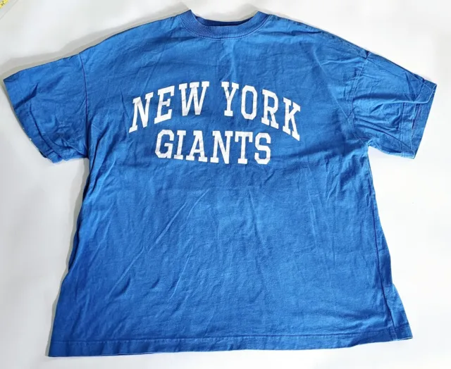 H&M NFL New York Giants T-shirt Graphic Design Official Oversized Medium Blue
